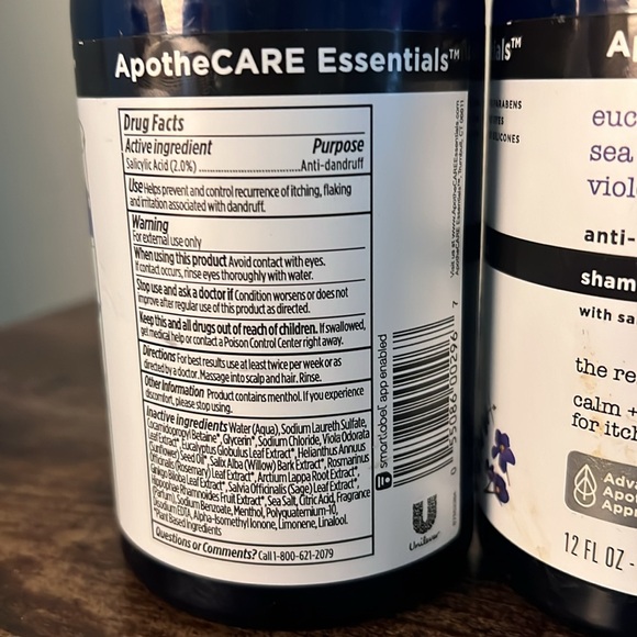 ApotheCARE Essentials Anti-Dandruff Shampoo & Conditioner 2in1 Eucalyptus - Picture 3 of 4